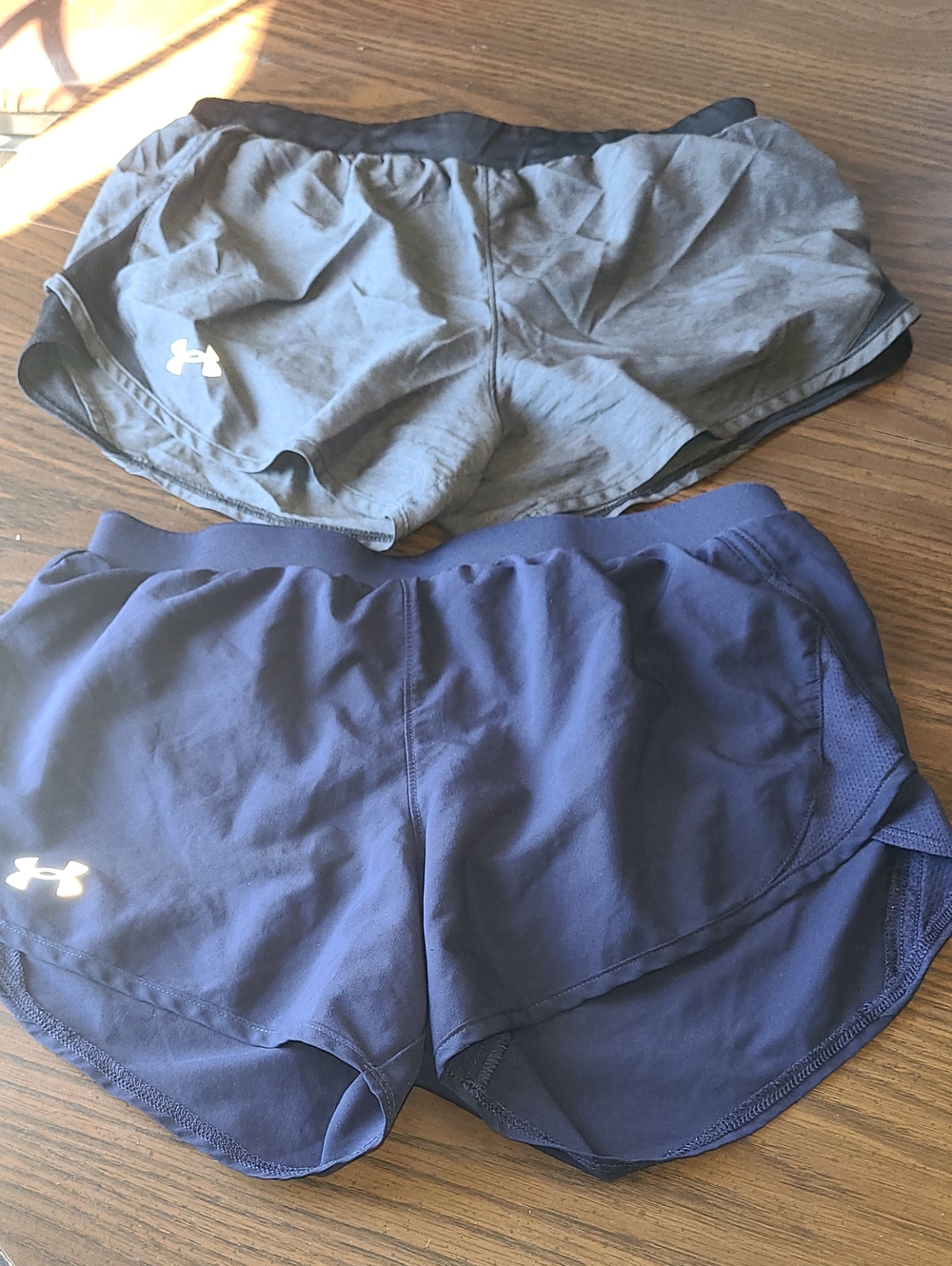 Under Armour Women’s Navy & Gray Athletic Running Shorts - 2 Pack Womens Size S